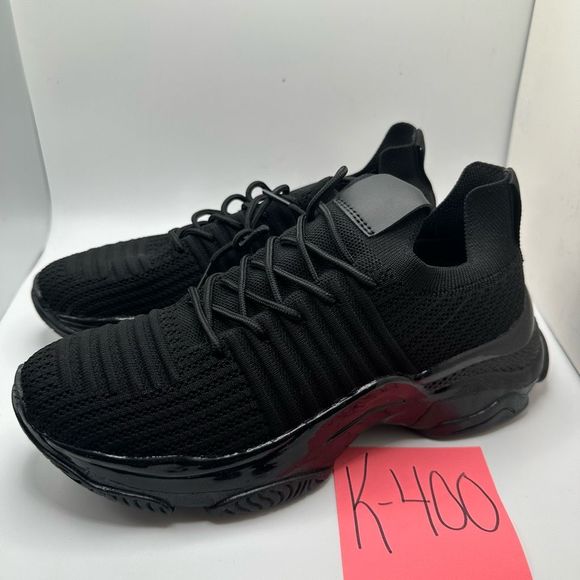 CUSHIONAIRE Women's Knit Sneaker +Memory Foam 9 BLACK - Picture 3 of 7